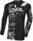 O'NEAL | Motocross-Shirt langarm | MX MTB Mountainbike | Passform für Maximale Bewegungsfreiheit, Eingenähter Ellbogenschutz | Element Youth Jersey Attack V.23 | Kinder | Schwarz Weiß | Größe XL