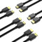 BENFEI HDMI-zu-HDMI-Kabel, 5er-Pack, 4K@60Hz High Speed 6ft HDMI 2.0-Kabel, 18 Gbit/s, 4K HDR, 3D, 2160P, 1080P, Ethernet, Audio Return (ARC) Kompatibel mit UHD-TV, Blu-ray, Xbox, PS4, PC