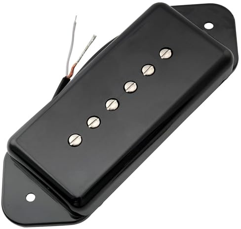 Artec ASA91 Alnico 5 P90 Dogear Single Coil Pickup Electric Guitar Neck Pickup 7.5K, Black