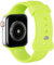 AOTUAO Sportarmband aus weichem Silikon kompatibel mit Apple Watch Armband 41mm 40mm 38mm für Damen oder Herren, Ersatzarmbänder für iWatch Series 9 8 7 6 5 4 3 2 1 SE, Brilliant Yellow