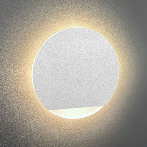 LEDFULL® Treppenbeleuchtung LED Tricolor 3in1 Verbesserte Version 230V Wandeinbauleuchte für Schalterdose - Stufenbeleuchtung für Innen in Rund Dreiviertel Weiß
