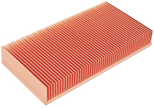 Jeteokar Kühlkörper aus reinem Kupfer, 100 mm x 50 mm x 15 mm, Kühlung, Skiving, Leiterplatten-Kühler, für elektronischen Chip, LED-Leistungsverstärker