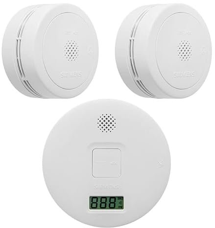 SIEMENS - Lot de 3 détecteurs de fumée 5TC1292-6 NF Autonomie 5 ans/Garantie 3 ans