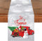 Weihnachten Tischläufer, Weiß Schneeflocke & Schneemann LKW Tischwäsche, 35 x 180cm Weihnachts Winter Party Deko Tischdecke Festival Winterferien Tischdekoration Waschbar Drinnen Draußen