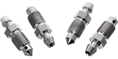 M10 X 1 34mm Stainless Steel Brake Bleed Screws Nipples (4)