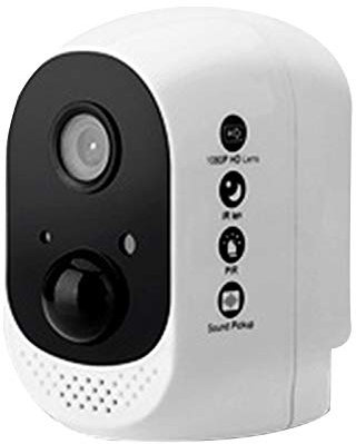 Flisdtry Webcam 1080P WiFi haute définition Caméra de surveillance extérieure Faible consommation d'énergie pour charge solaire