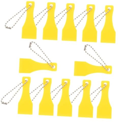 Veemoon 12pezzi Strumento Di Plastica Per Grattare i Biglietti Della Lotteria Raschietto Multiuso Per Etichette Adesive