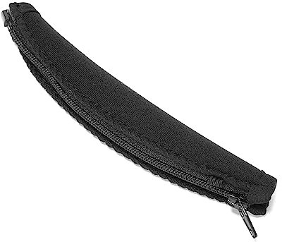 Black Headband Cover Zip Protective Pads 145x60mm Compatible with Bose QuietComfort 3 AE2w AE2i AE2 Headphones