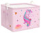 Clastyle Süßer Rosa Einhorn Mädchen Würfel Aufbewahrungskorb für Babyzimmer Wolke Sternen Herz Wasserdicht Rechteckig Stoff Regalkörbe Kleidung Spielzeug Kinder Aufbewahrungsbox, 40x30x30 cm