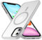 FNDMIL [NO.1 Magnetisch für iPhone 11 Hülle mit MagSafe [Silikonrand mit Rutschfester Textur][Durchscheinend Matt][Anti-Fingerabdruck] Militär Stoßfest Handyhülle für iPhone 11 Case Dünn,Grau