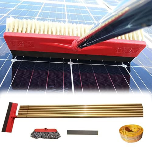 Fensterreinigungsstange Wassergespeistes Stangen-Fensterreinigungssystem Mit 25 M Wasserleitung, Solarpanel-Reinigungsbürsten-Set Für Hohe Fenster/Böden/Glas Im Freien – Reinigungswerkzeuge(28 feet/8.