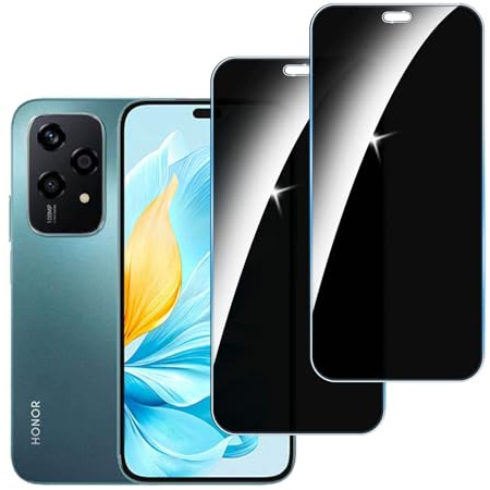 LYPHPE [2 Pièces] Anti-Espion Verre Trempé pour Honor 200 Lite, Protecteur D'écran de Confidentialité, 9H Dureté Film Protecteur Vitre, Anti-empreintes, Sans Bulles,Anti-rayures,