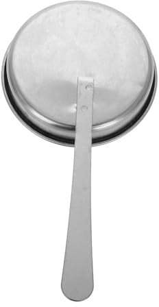 KICHOUSE Edelstahl Spirituskocher Flammenlöschabdeckung Mit Griff Campingkocher Feuerschutz Leichter Brenner Deckel Für Outdoor Wandern Und Rucksackreisen