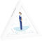 Hucha Triangular de Madera para Primera Comunión de Niño| Diseño en Blanco con Cristal Doble para Personalización con Foto | Medidas 15 x 15 x 5 cm | Regalo Ideal para la Primera Comuni