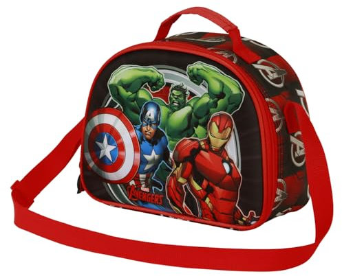 Marvel The Avengers Almighty-3D Lunchbox-Tasche, Rot, 26 x 20 cm