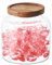 Eden & Willow Large Glass Storage Jar with Airtight Acacia Wooden Lid and | Borosilicate Glass Container for Kitchen Organisation (1, 2L)