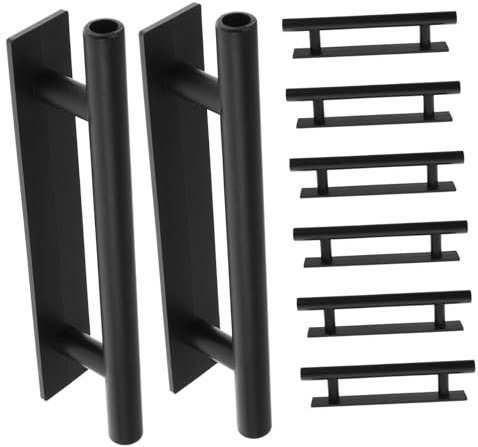 Lurrose 8pcs Self-Adhesive Window Handle for Glass Easy Stick Installation Sliding Door Handle for Window Replacement Design No Drill Needed for Home