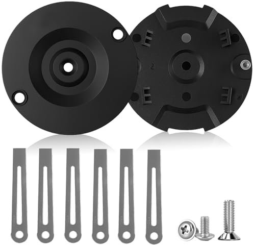 Rasentrimmer Metallmesser für Einhell Rasentrimmer Ersatzmesser, Zubehör für Akku-Rasenmäher, Doppelt Schneidscheibe + 3 Schrauben + 6 Metallklingen