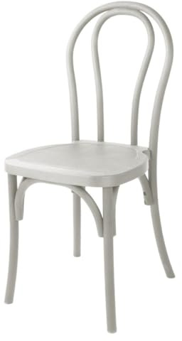 Bolero Soho Bentwood Style Resin Chairs, Limewash, Pack of 4 | Commercial-grade seating solution brings classic bistro styling to busy hospitality settings; easy to wipe clean.
