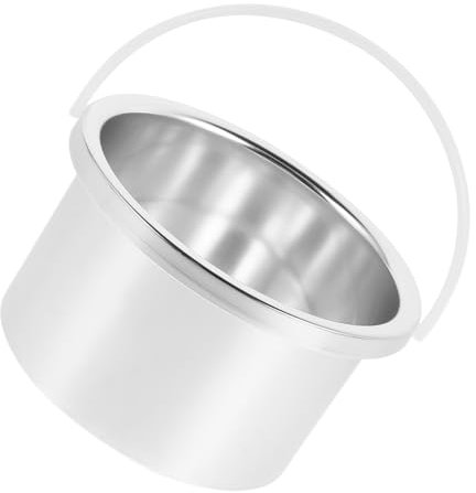 Ipetboom Pot Alliage Aluminium Pour Fondre La Cire Diamètre Intérieur Pour Épilation Et Chauffe-cire Argent