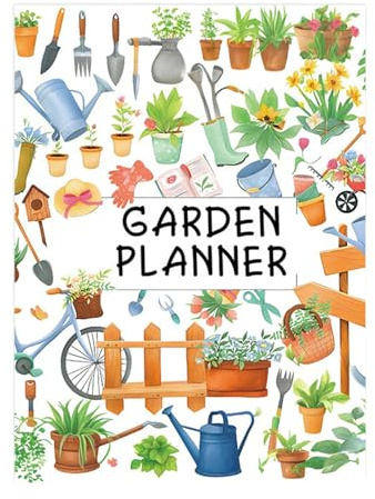 Gardening Journal 12 mesi per la cura delle piante tracker per la pianificazione del giardino, taccuino per la pianificazione dell'orticoltura libro