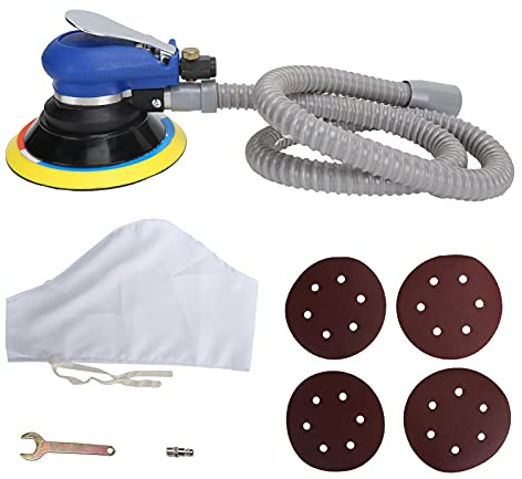 Druckluft - Winkelschleifer, Vakuum Typ, Poliermaschine, 10000 U/min, Kompakt, Ergonomisch, Silber - Hohe Präzision, Vibrationsarm, Für Heimwerker und Feinarbeiten