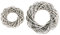 Manufaktur Lichtbogen Dekokranz Rattan 20 cm - weiß - Weidenkranz - Türkranz