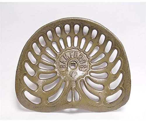 Moritz Gußeisen Traktor Trecker Sitz für BAU von Stühlen Sitzen Sitzgruppen antik weiß Sitzfläche Sitzmöglichkeit 42,5 cm breit