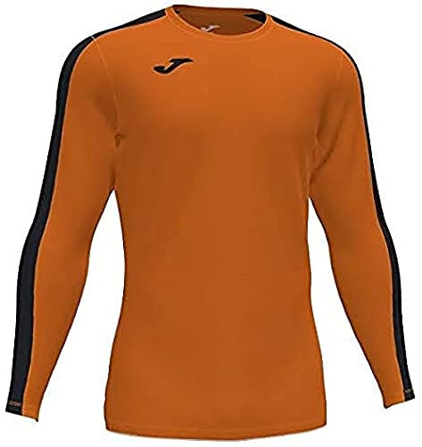 Joma Homme Academy T shirt manches longues, Orange - Noir, L EU