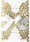 KUCHYNEE 20PCS Hochzeitseinladungskarten mit Elfenbeinbändern und Umschlägen für Einladung Hochzeits -Verlobungs-Geburtstags-Abschluss-Einladungen (Gold Glitter)
