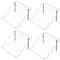 LileZbox Acryl-Display-Riser-Regal für Pops-Figuren, klarer großer 4-Stufen-Display-Ständer zum Präsentieren oder Sammeln, Cupcake-Dessertprodukt, 4er-Pack (30 x 28 x 22 cm)