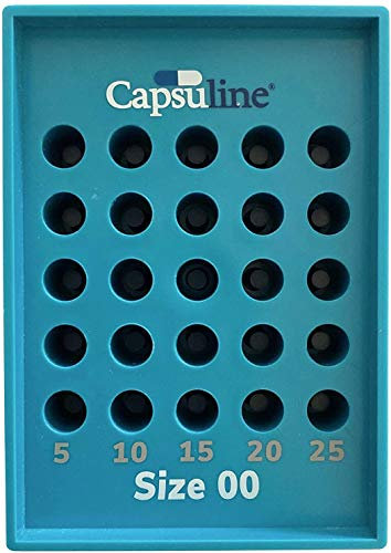 Capsule Filling Machine for Size 00 Capsule Holding Tray by Capsuline - 25 Count