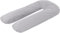 A ATH COLLECTION Pregnancy Pillowcase 9 FT, 12 FT, U Shaped Full Body Pillow Cover with zip, Nursing, Support and Maternity Pillow for Pregnant Women Cover Only (9 FT, Silver)