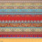 Feelyou Boho Geometrischer Stoff von The Yard, Bohemian Mandala Style Gestreift Polsterstoff für Stühle, Retro European Floral Dekostoff für Polsterung und Home DIY Projekte, 2 Yards, Rot Braun