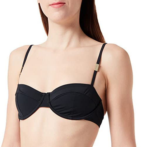 Calvin Klein Mujer Parte Superior de Bikini Balconette con Aros, Negro (PVH Black), L