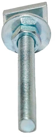 Dalsys 100x Hammerkopfschraube für Montageschiene 27/18 und 28/30 Silber M8x100, zur Anwendung an einer Installationsschiene, verzinkter Stahl