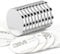 Wukong 10 Pack Self Adhesive Magnets, 25×3mm Round Sticky Magnets for Crafts, DIY, Kitchen and Home (Silver, 25×3mm)