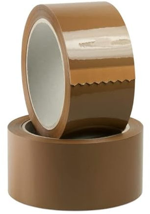 OPIROS Nastro Adesivo Per Imballaggio Avana Silenzioso Low Noise mm.50 x mt.132 Imballo Pacchi Trasloco Trasporto Spedizioni (36)