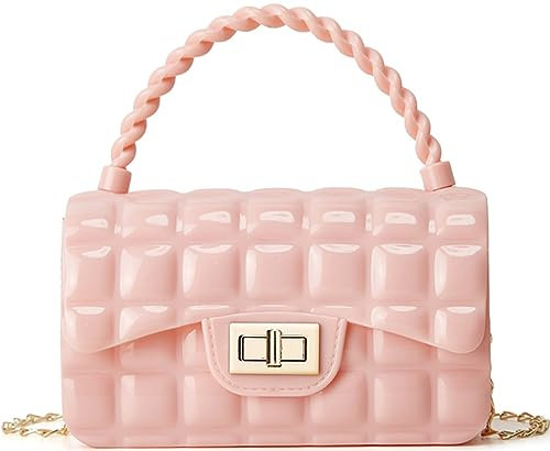 Hjkiopc Petite chaîne sac à bandoulière pour femme,Sac à Bandoulière Femme,Sac Bandoulière Tendance,Epaule Crossbody Sac à Main Téléphone Shoulder Bag,pour Femme,Filles (Rose-1)