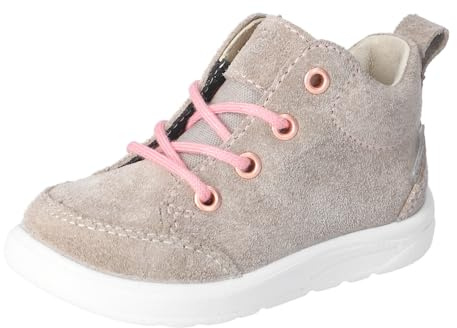 RICOSTA Mädchen Stiefel Milo, Baby und Kleinkinder Lauflernschuhe, Weite: MITTEL, lose Einlage, Sympatex, schnürstiefel, Tundra/rosa (650), 22 EU