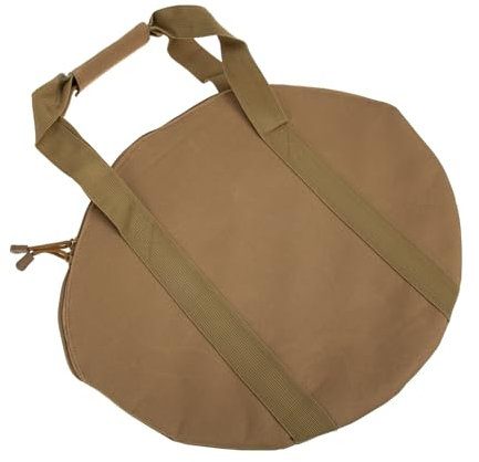 Zerodeko Camping Pan Bag Baking Pans Roasting Pan Storage Bags Outdoor Cookware Pouch Camping Bag Round Griddle Bakeware Pouch Cast Iron Skillet Bag Cast Iron Pan Container Oxford Cloth