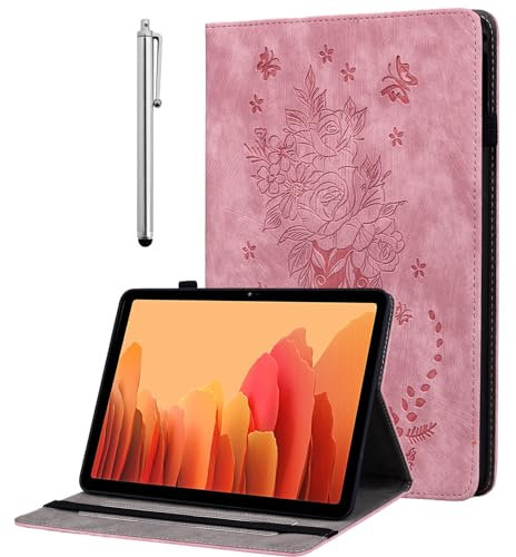 KEFBWAO Custodia per tablet Amazon Fire HD 10 e 10 Plus (13a/11a generazione, versione 2023/2021) 10,1 pollici, custodia in pelle PU multi-angolo con porta stilo per Fire HD 10 2023, rosa