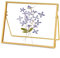 REDHUGO Glasrahmen für gepresste Blumen, handgefertigt, schwebender Glasbilderrahmen, Tischrahmen aus Messing, Fotorahmen für DIY-Projekte mit getrockneten Blumen und Pflanzenspezimen, rechteckig