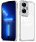 YUXING Funda para Realme C55 Carcasa Transparente con Película Protectora de Lente Ultra Delgado Antichoque Bumper Slim Case - Blanco