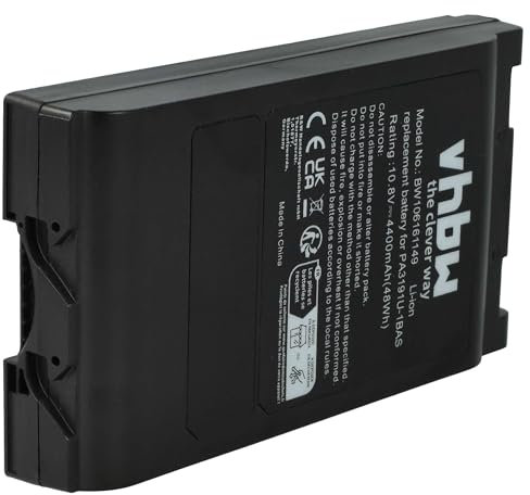 vhbw 1 x Replacement Battery for Toshiba PA3191U-3BAS, PA-3191U-3BRS, PA3191U-4BRS, PA3191U-4BAS for Notebook (4400 mAh, 10.8 V, Li-ion)