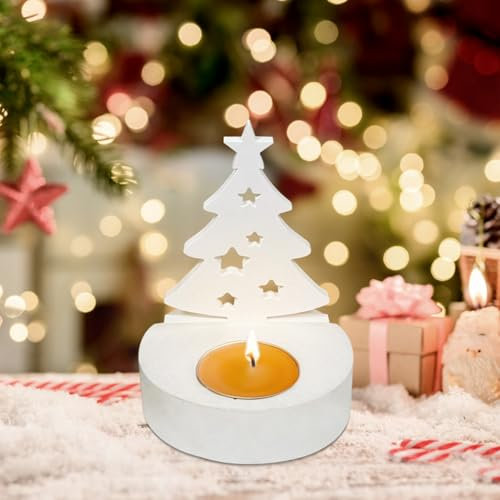 Silikonformen Gießformen Weihnachten, Weihnachtsbaum Mit Sockel, Kerzenhalter - Silikon Giessformen (A)