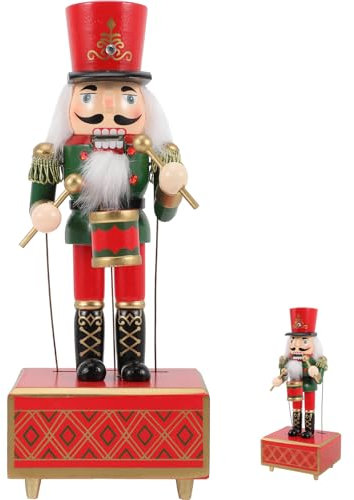 Cabilock 12-Zoll-Weihnachts-Nussknacker-Soldat Aus Holz Für Den Tisch Nussknacker-Ornament Weihnachtspuppendekoration Für Den Partyladen Zu Hause