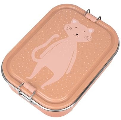 TRIXIE - Lunchbox für Kinder aus Edelstahl – groß – Mrs. Cat (Katze)