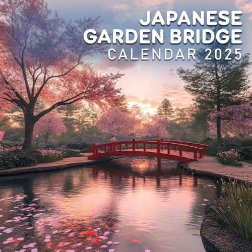 Japanese Garden Bridge 2025: A Year of Serenity with Beautiful Japanese Garden Bridge Photography, Perfect for Organizing Your Days