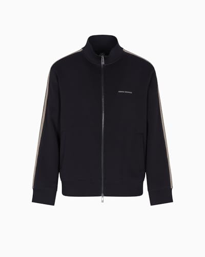 Armani Exchange Herren Long Sleeve Side Logo Lettering Zip Closure Sweatshirt (1er Pack)